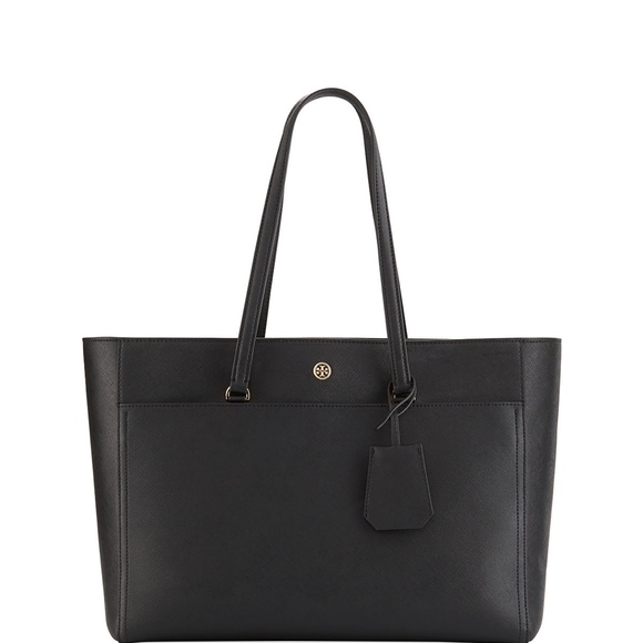 Tory Burch Medium 'Robinson' Tote Black Saffiano - Picture 4 of 4